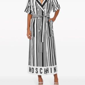 Moschino barcode-print cotton dress