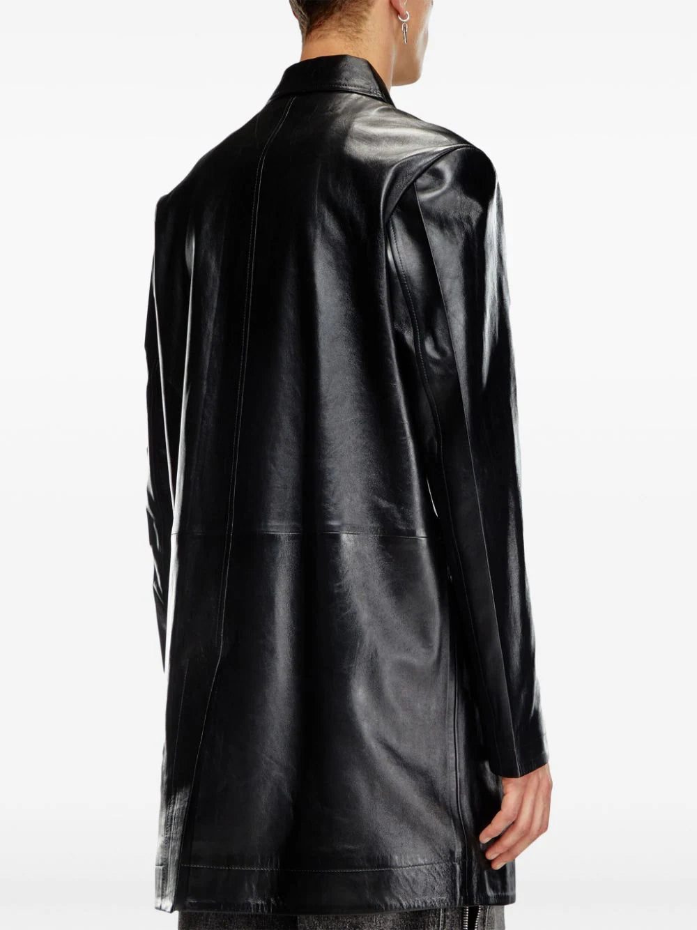 Diesel L-Cordier panelled leather jacket - Image 4