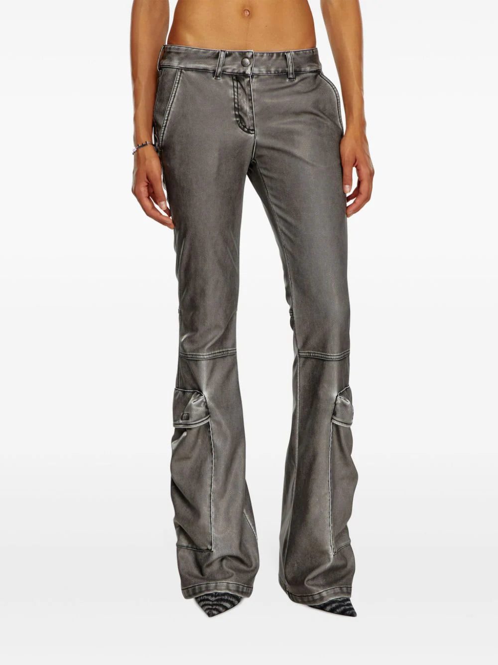 Diesel flared cargo trousers - Image 3
