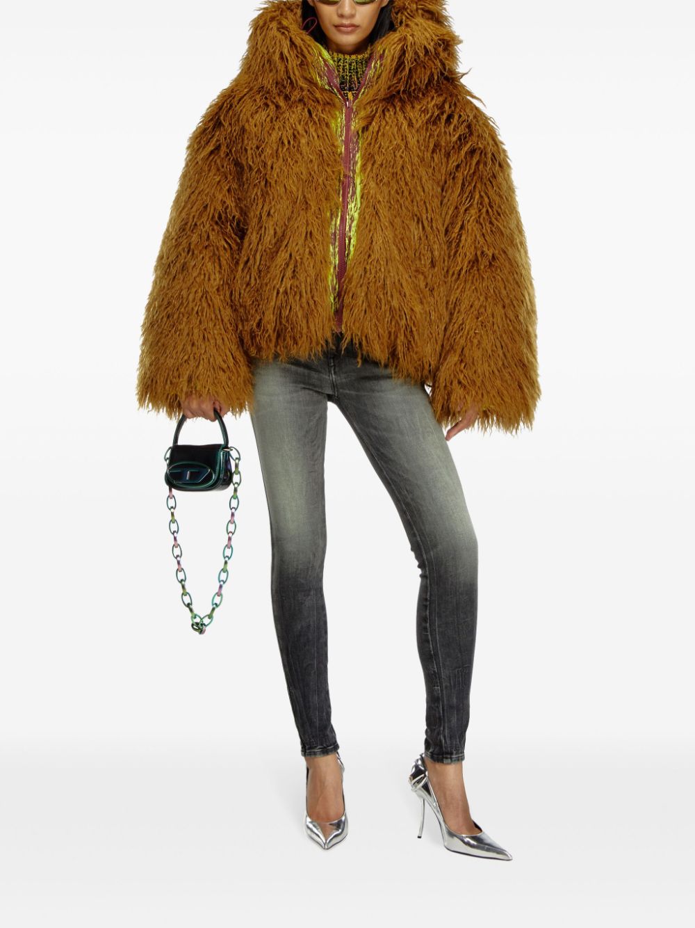 Diesel W-ASABI faux-fur jacket - Image 2