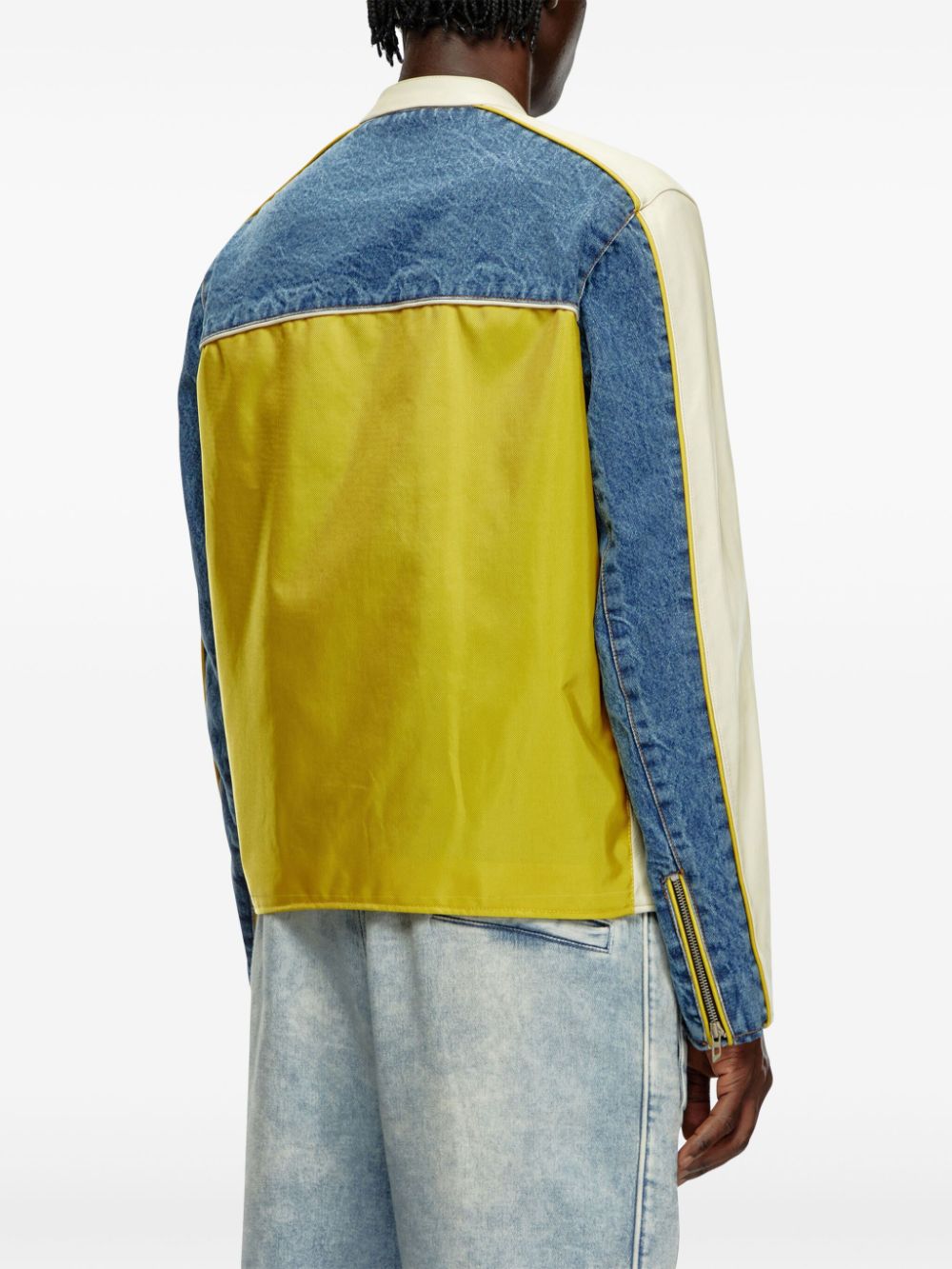 Diesel L-Leopol panelled jacket - Image 4