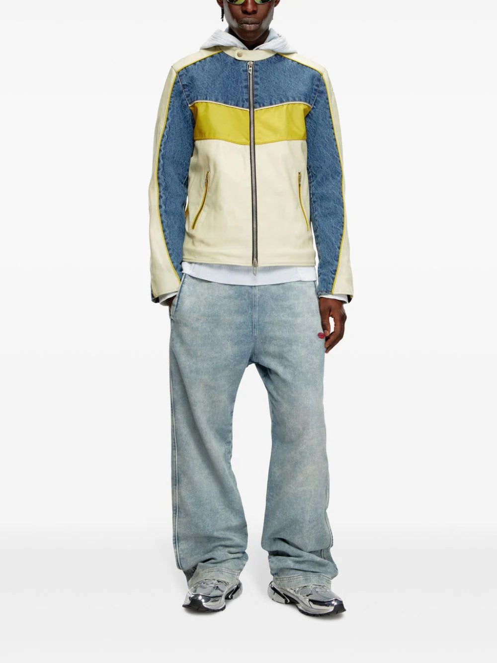 Diesel L-Leopol panelled jacket - Image 2