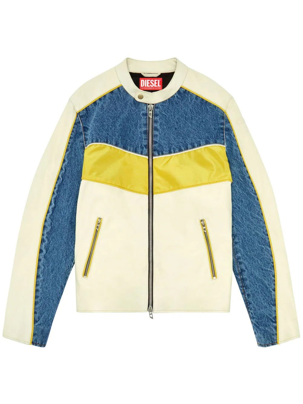 Diesel L-Leopol panelled jacket