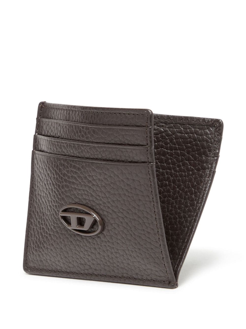 Diesel logo-plaque leather card holder - Image 4