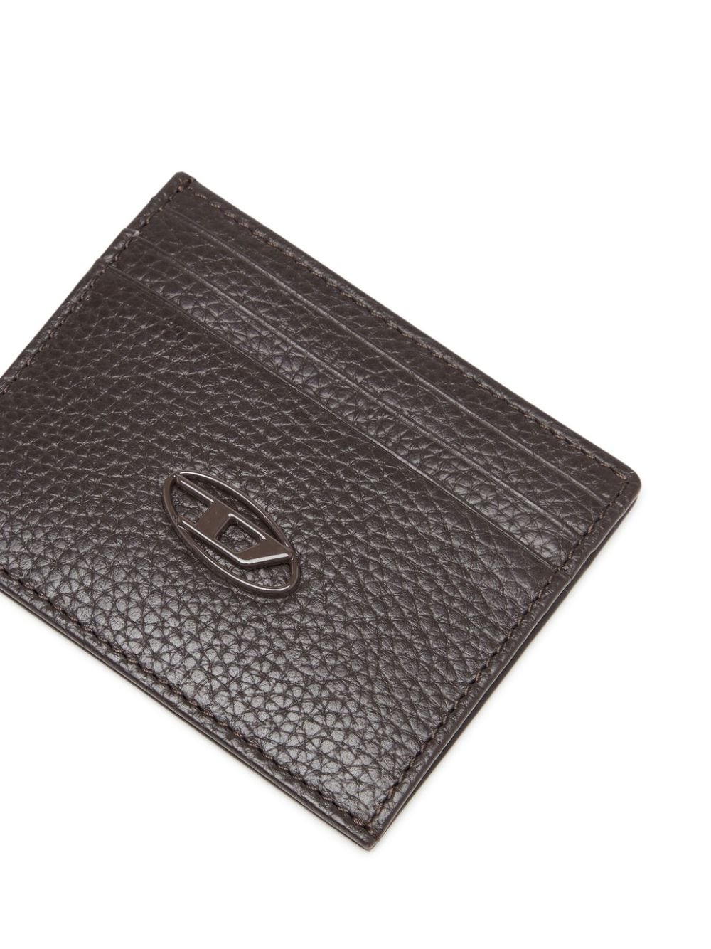 Diesel logo-plaque leather card holder - Image 3