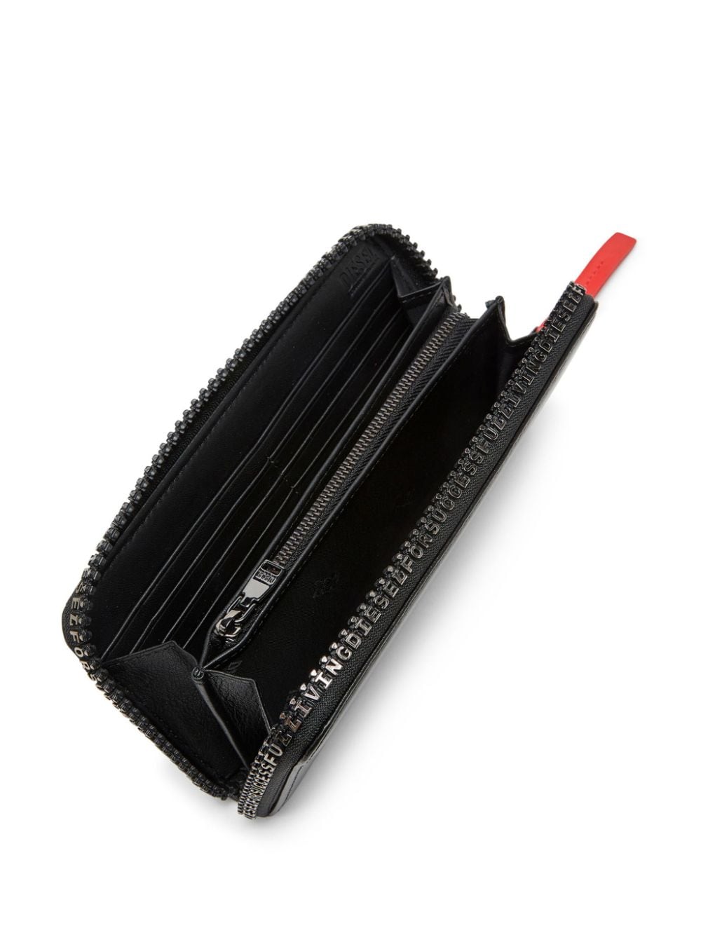 Diesel logo-lettering leather wallet - Image 4