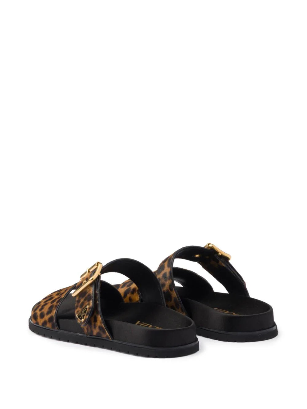 Prada triangle-logo animal-print sandals - Image 3