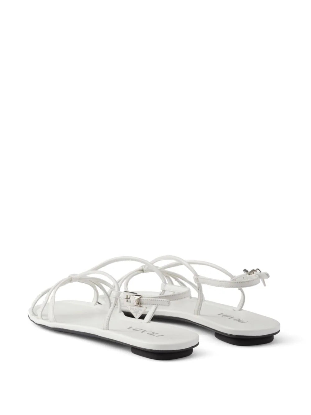 Prada flat leather sandals - Image 3