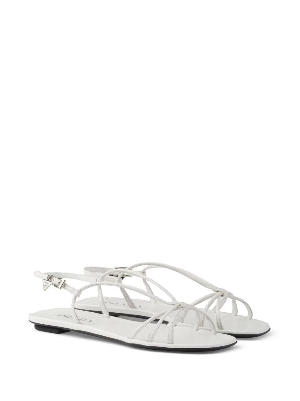 Prada flat leather sandals - Image 2