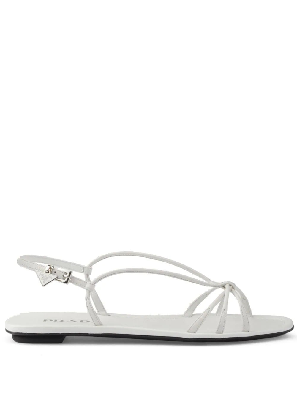 Prada flat leather sandals