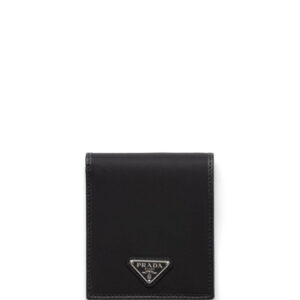 Prada recycled-nylon logo plaque wallet
