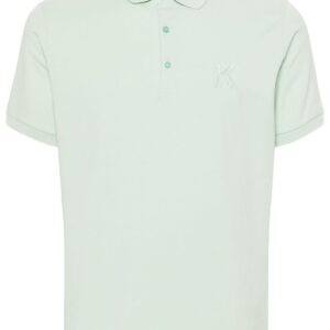 Karl Lagerfeld logo-embroidered jersey polo shirt
