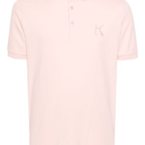 Karl Lagerfeld logo-embroidered jersey polo shirt