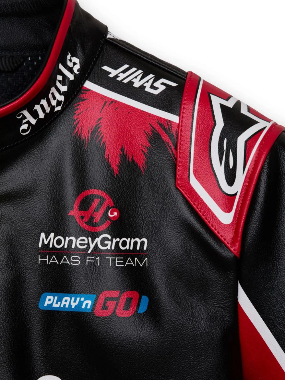 Palm Angels x Alpinestars x Haas leather jacket - Image 4