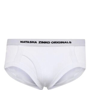 Natasha Zinko  logo-waistband stretch-cotton briefs