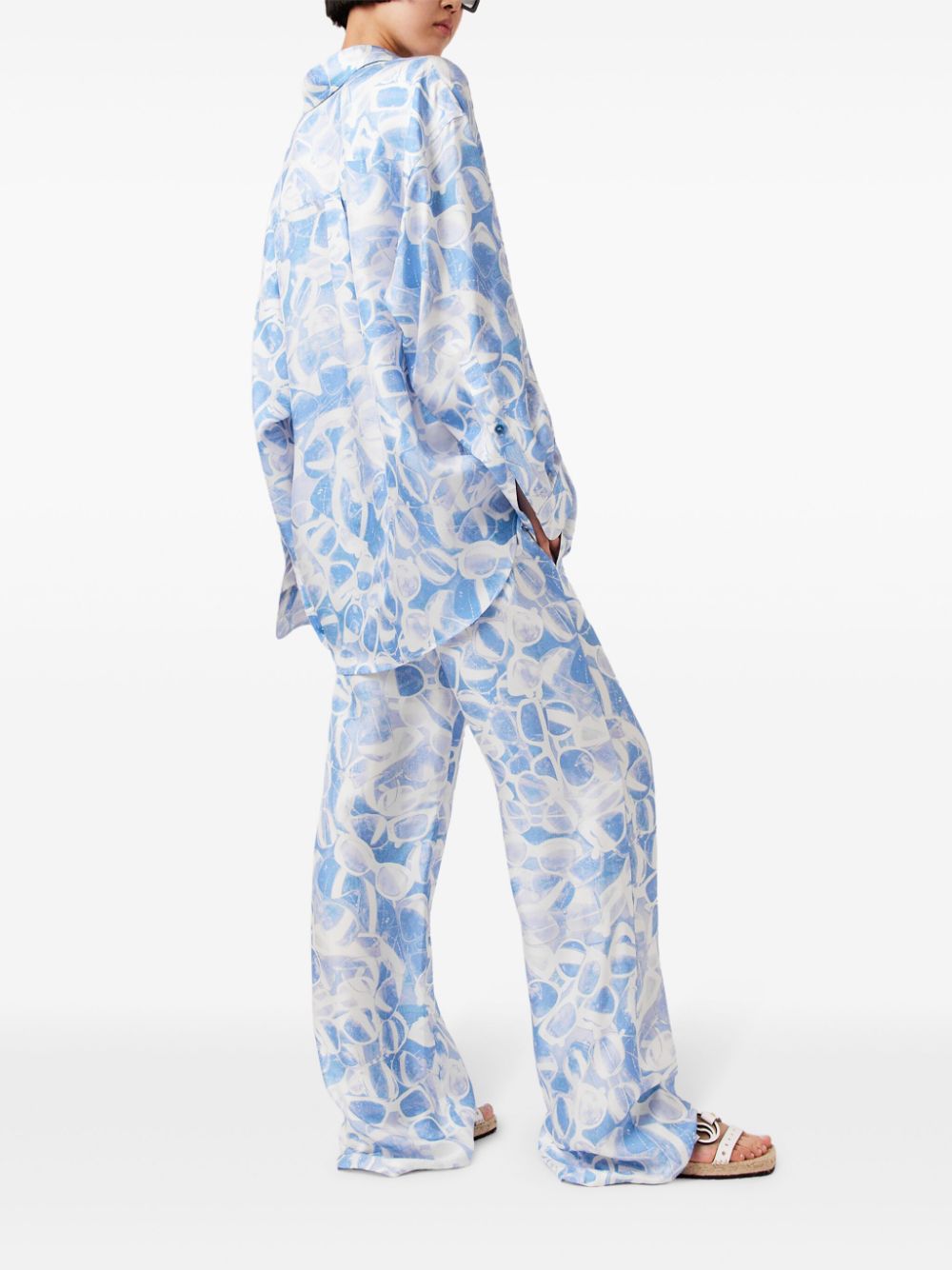 Stella McCartney sunglasses print pajama trousers - Image 4