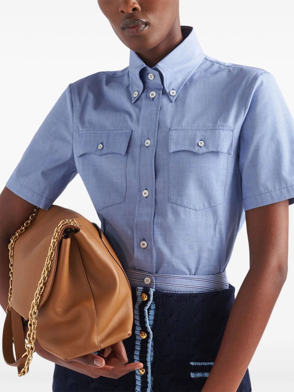 Prada short-sleeve cotton shirt - Image 4