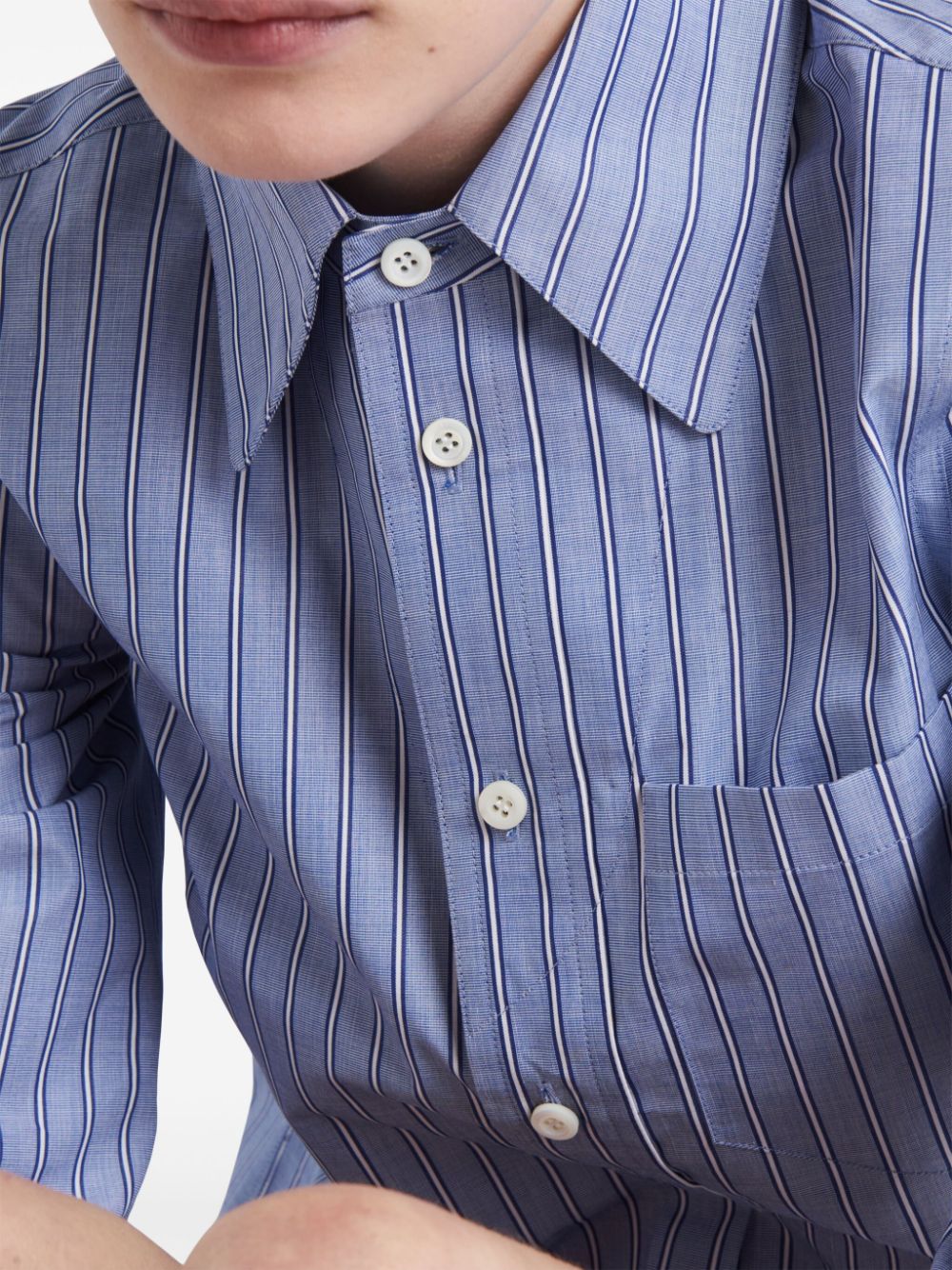 Prada striped cotton shirt - Image 3