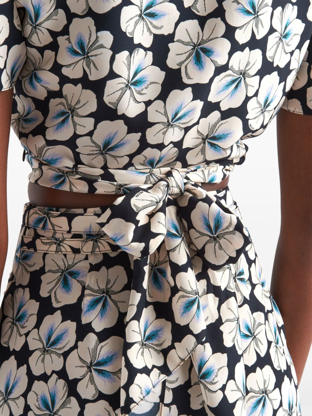 Prada floral-print cropped top - Image 5
