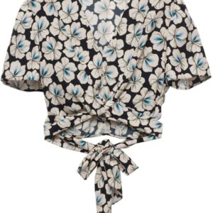 Prada  floral-print cropped top