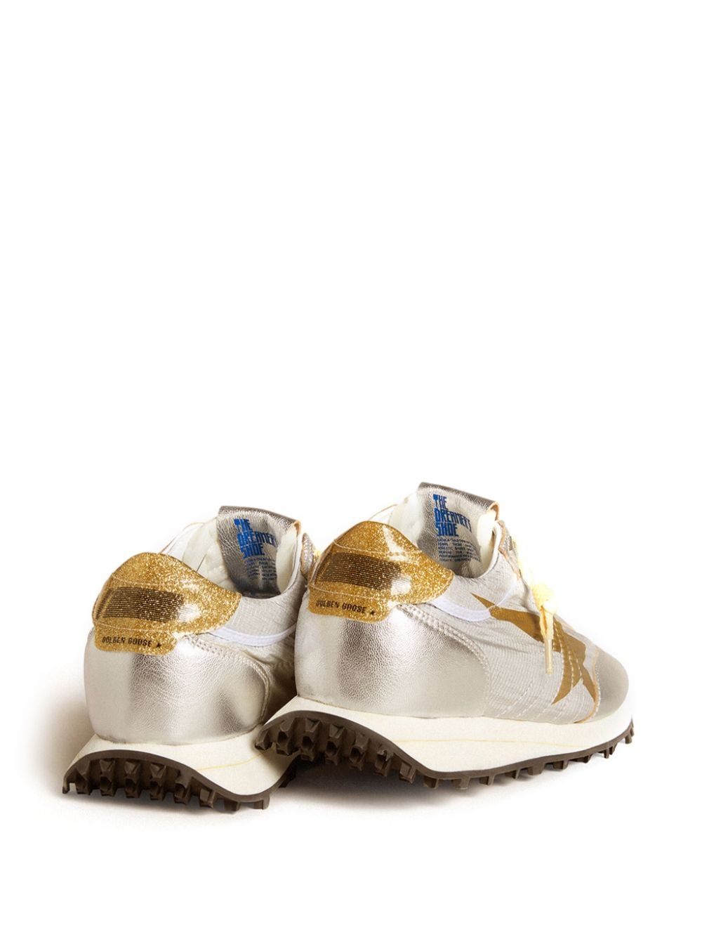 Golden Goose Star Printed Glitter Trainers - Image 3