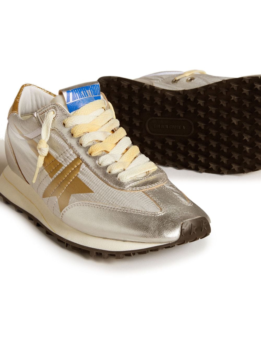 Golden Goose Star Printed Glitter Trainers - Image 2