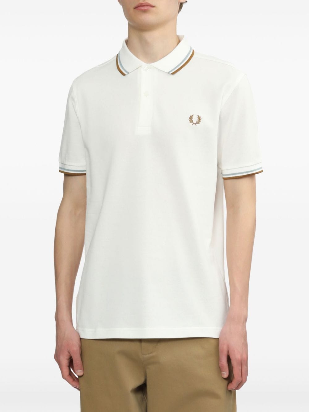 Fred Perry embroidered-logo cotton polo shirt - Image 3