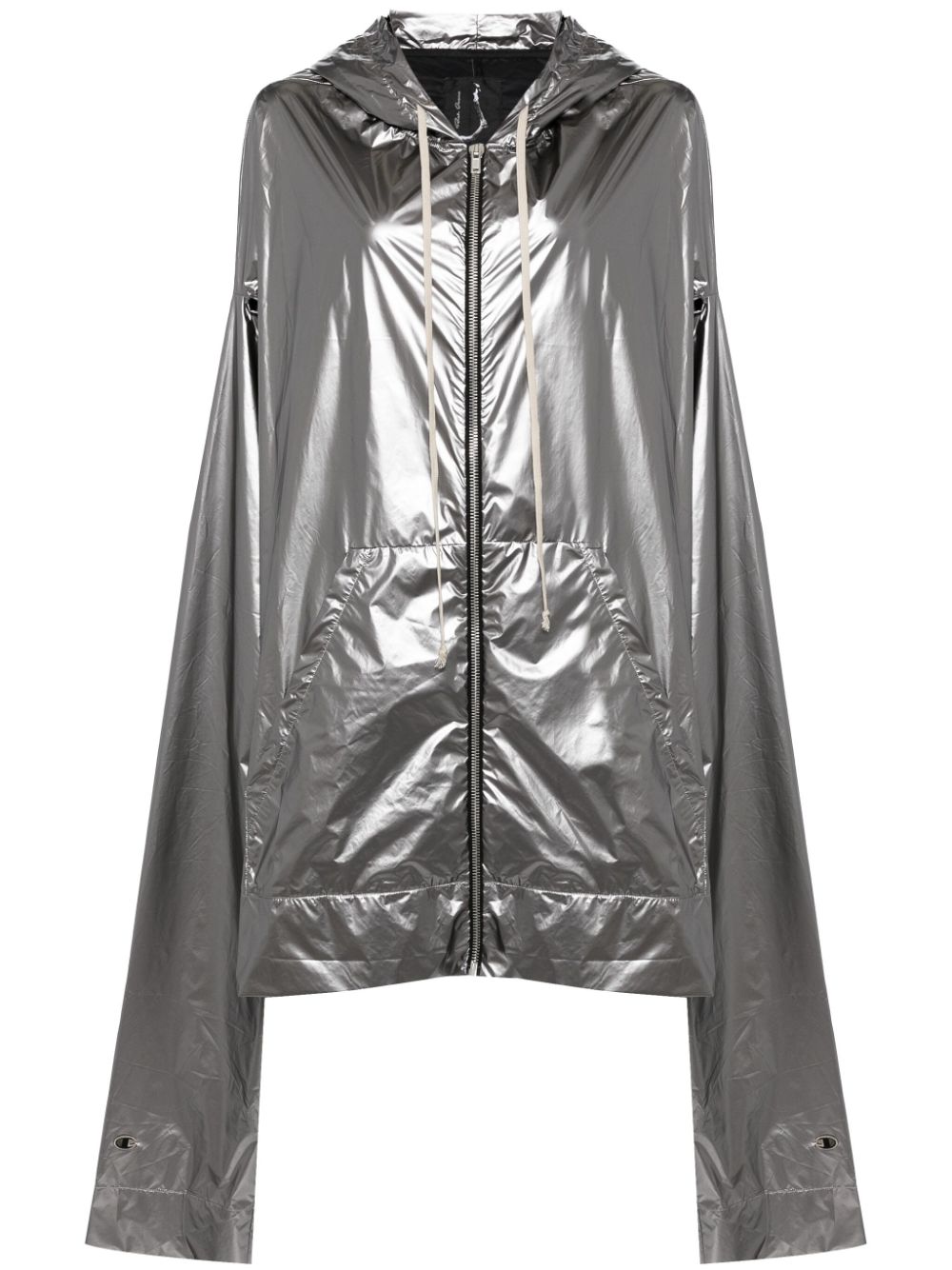 Rick Owens x Champion metallic hooded jacket