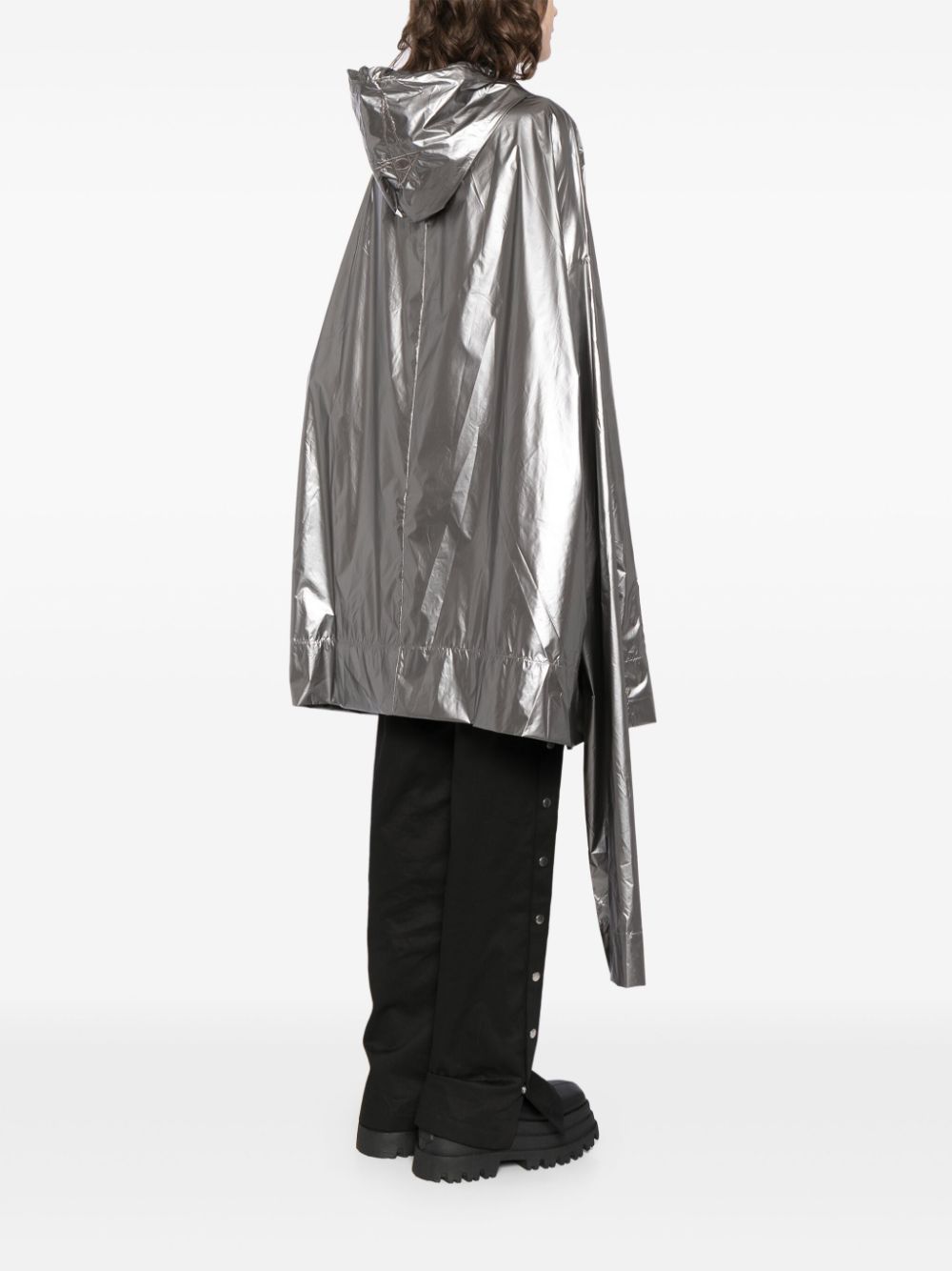 Rick Owens x Champion metallic hooded jacket - Image 4