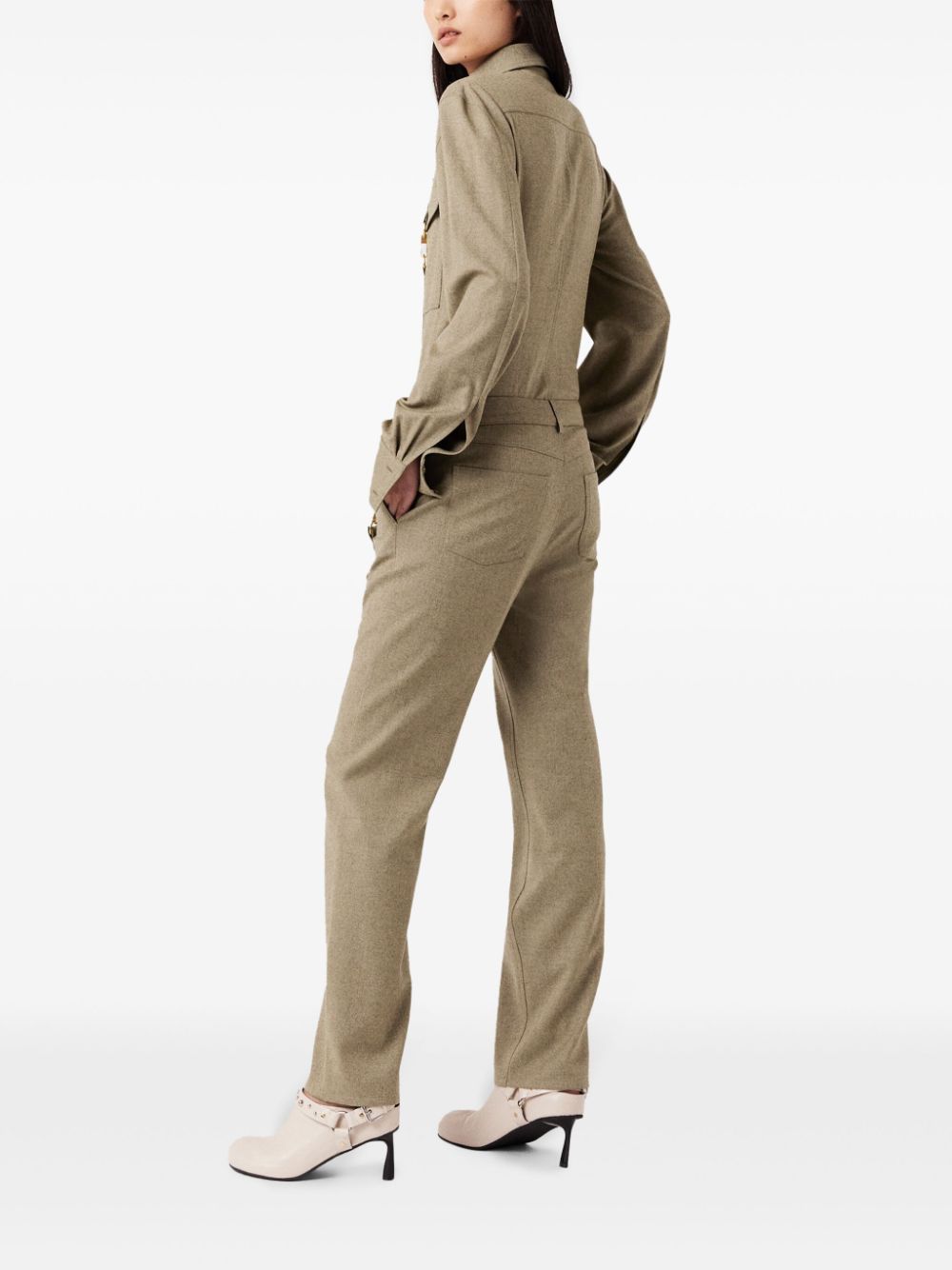 Stella McCartney hardware-detail flannel wool trousers - Image 4