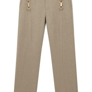 Stella McCartney hardware-detail flannel wool trousers