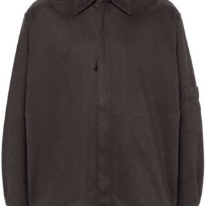 Acne Studios zip-up twill cotton overshirt