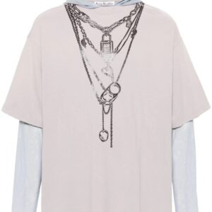 Acne Studios  layered hooded T-shirt