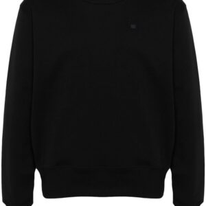 Acne Studios face logo-appliqué cotton sweatshirt