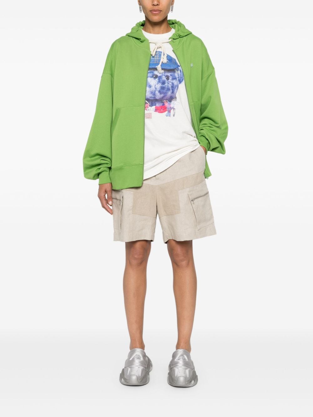 Acne Studios organic cotton zip-up hoodie - Image 3