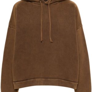 Acne Studios logo-appliqué organic-cotton hoodie
