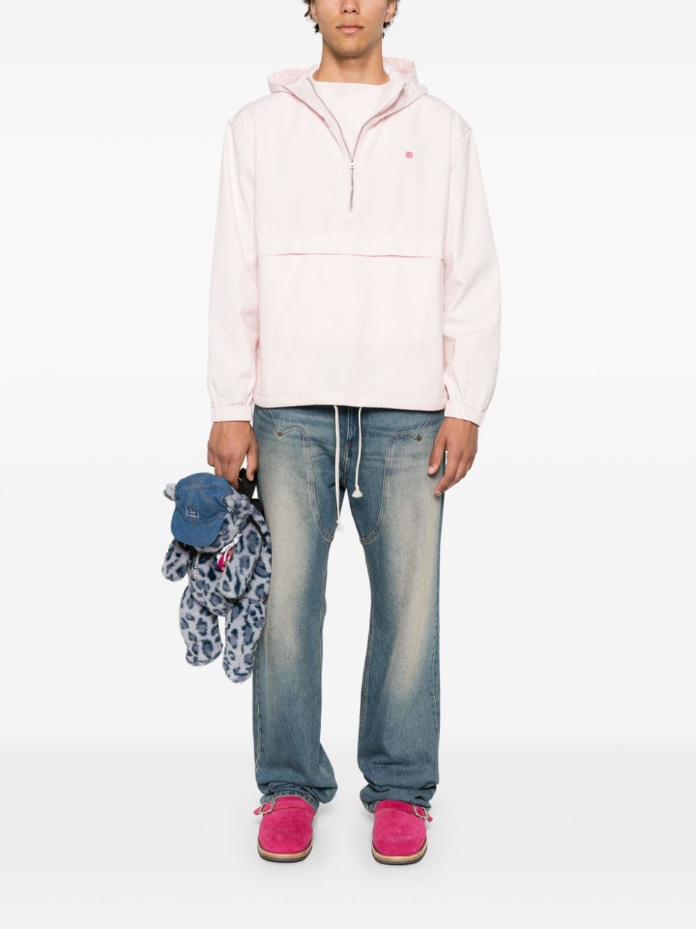 Acne Studios face-patch hooded jacket - Image 2