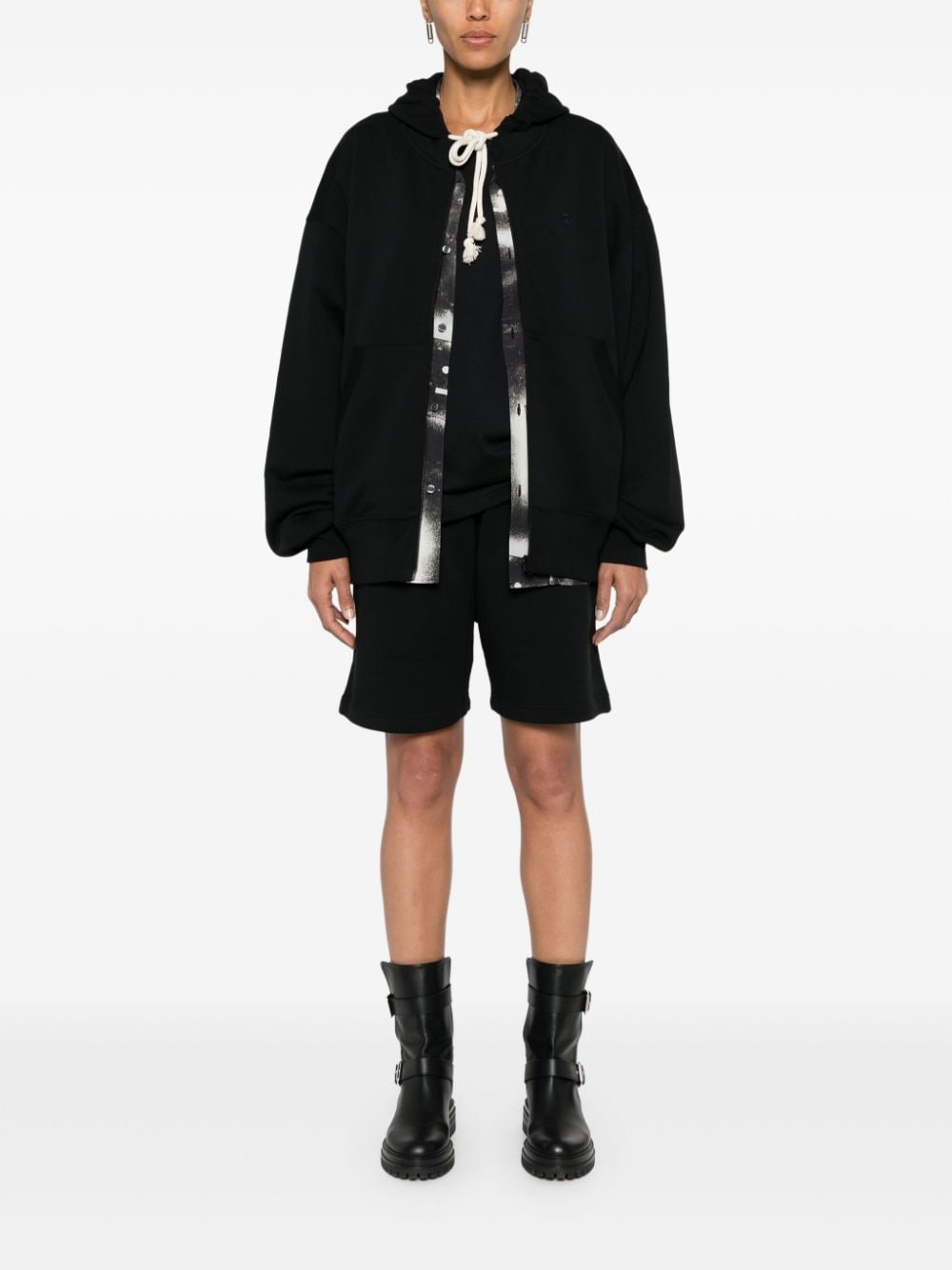 Acne Studios organic cotton zip-up hoodie - Image 3