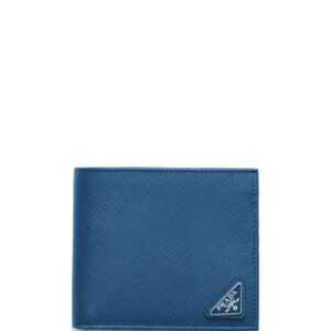 Prada triangle-logo leather wallet