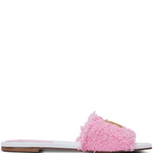 Balmain Dafne tweed slides