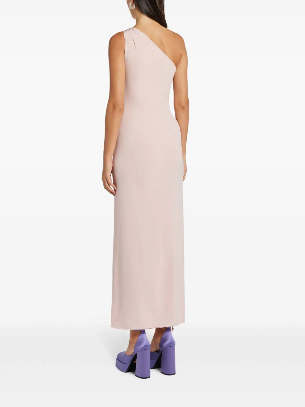 Versace one-shoulder silk maxi dress - Image 4