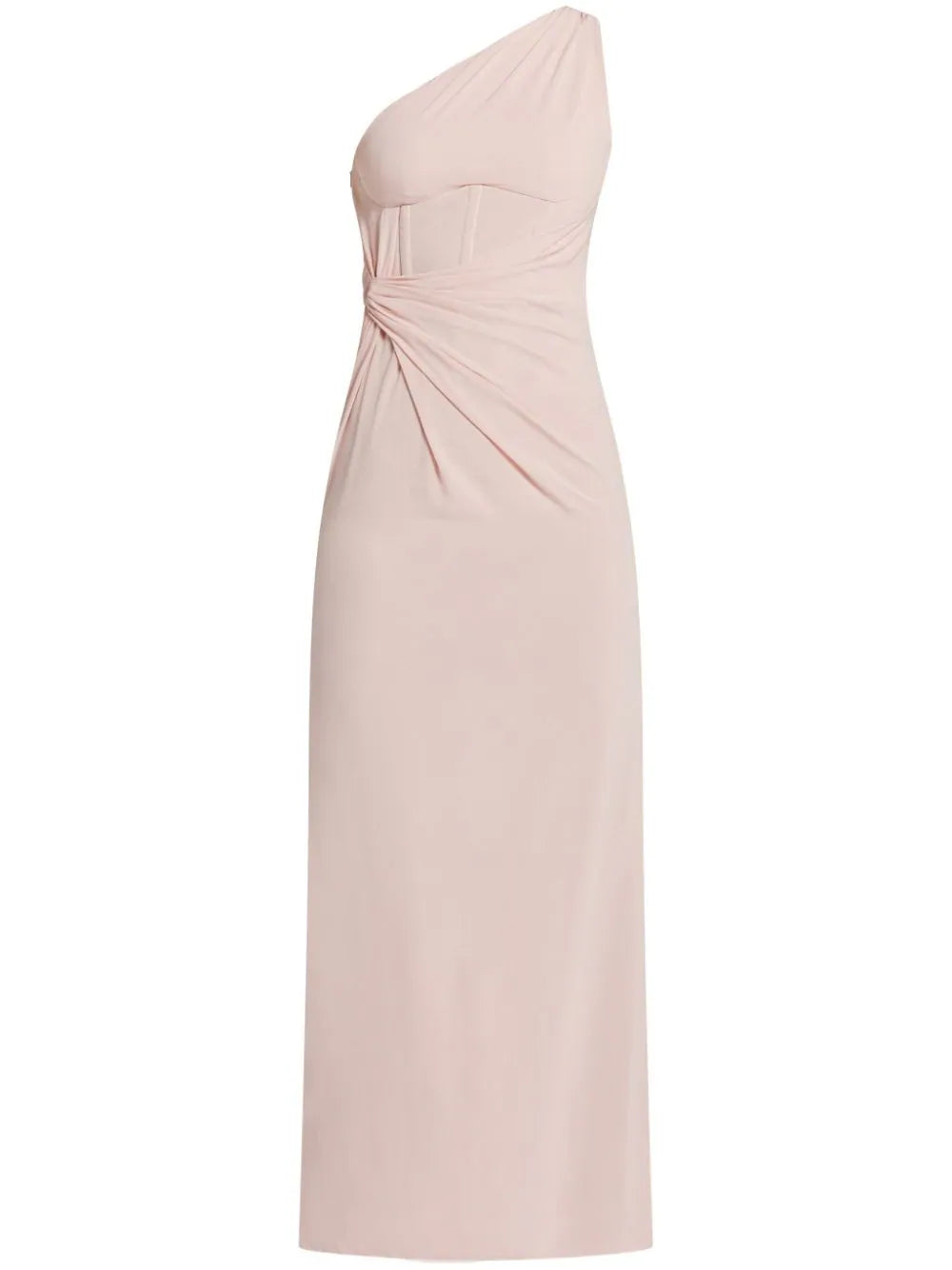 Versace one-shoulder silk maxi dress