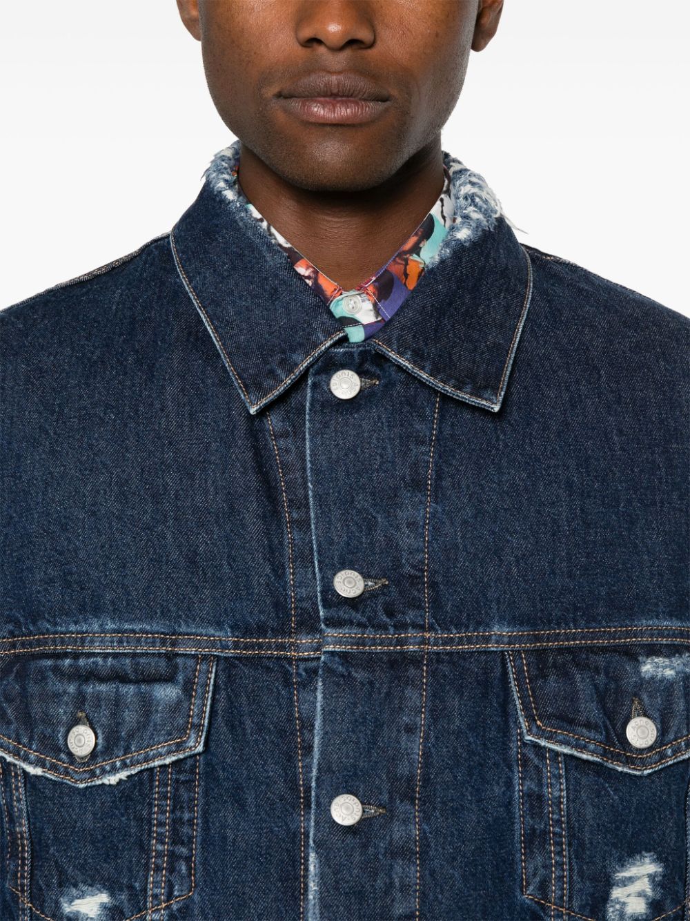 Acne Studios distressed denim jacket - Image 2
