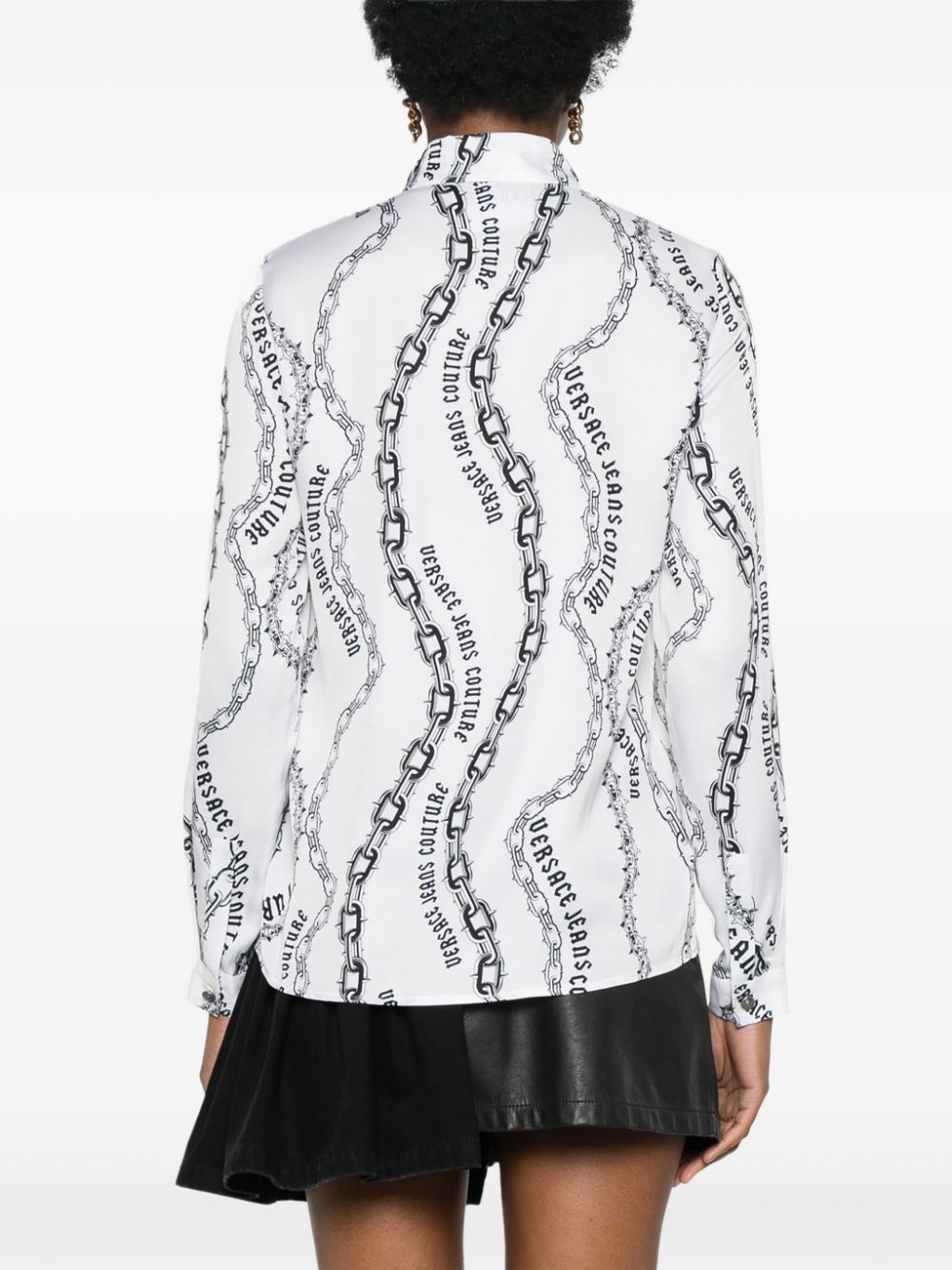 Versace Jeans Couture chain-link print shirt - Image 4