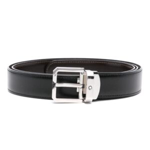 Louis Vuitton logo-engraved leather belt