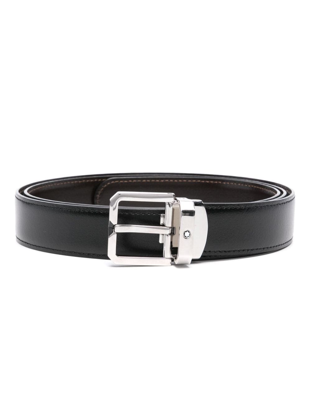 Louis Vuitton logo-engraved leather belt