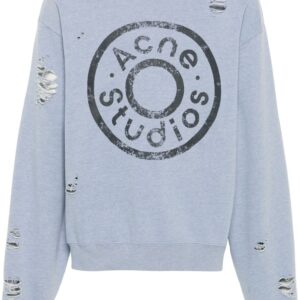 Acne Studios  logo-print distressed sweater