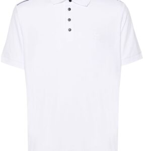 Karl Lagerfeld logo-print jersey polo shirt