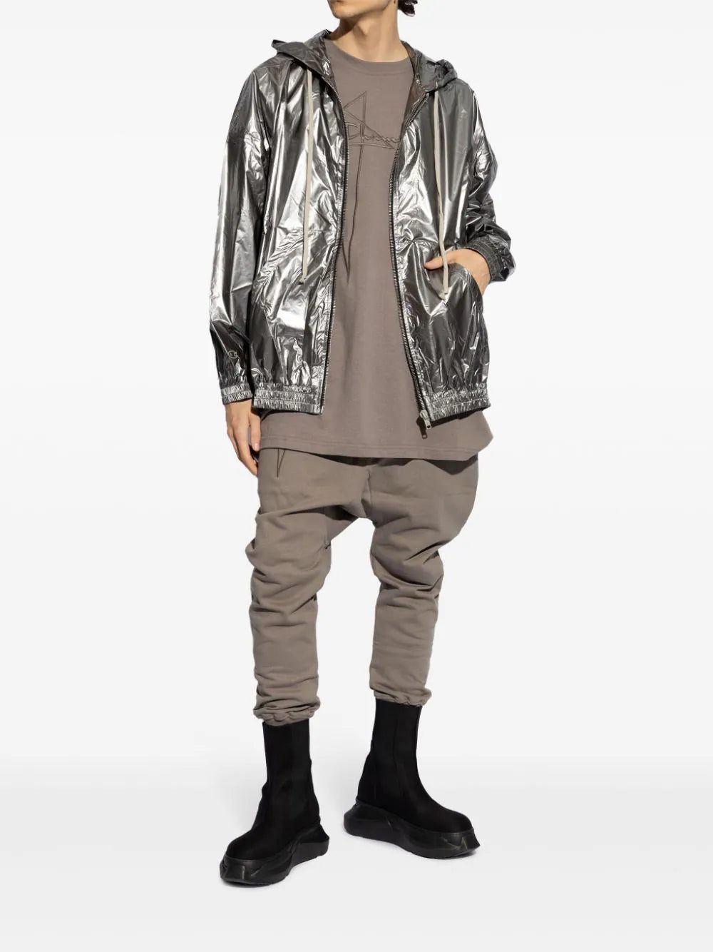 Rick Owens X Champion Jumbo Jason's zip-up hooded jacket - Image 2