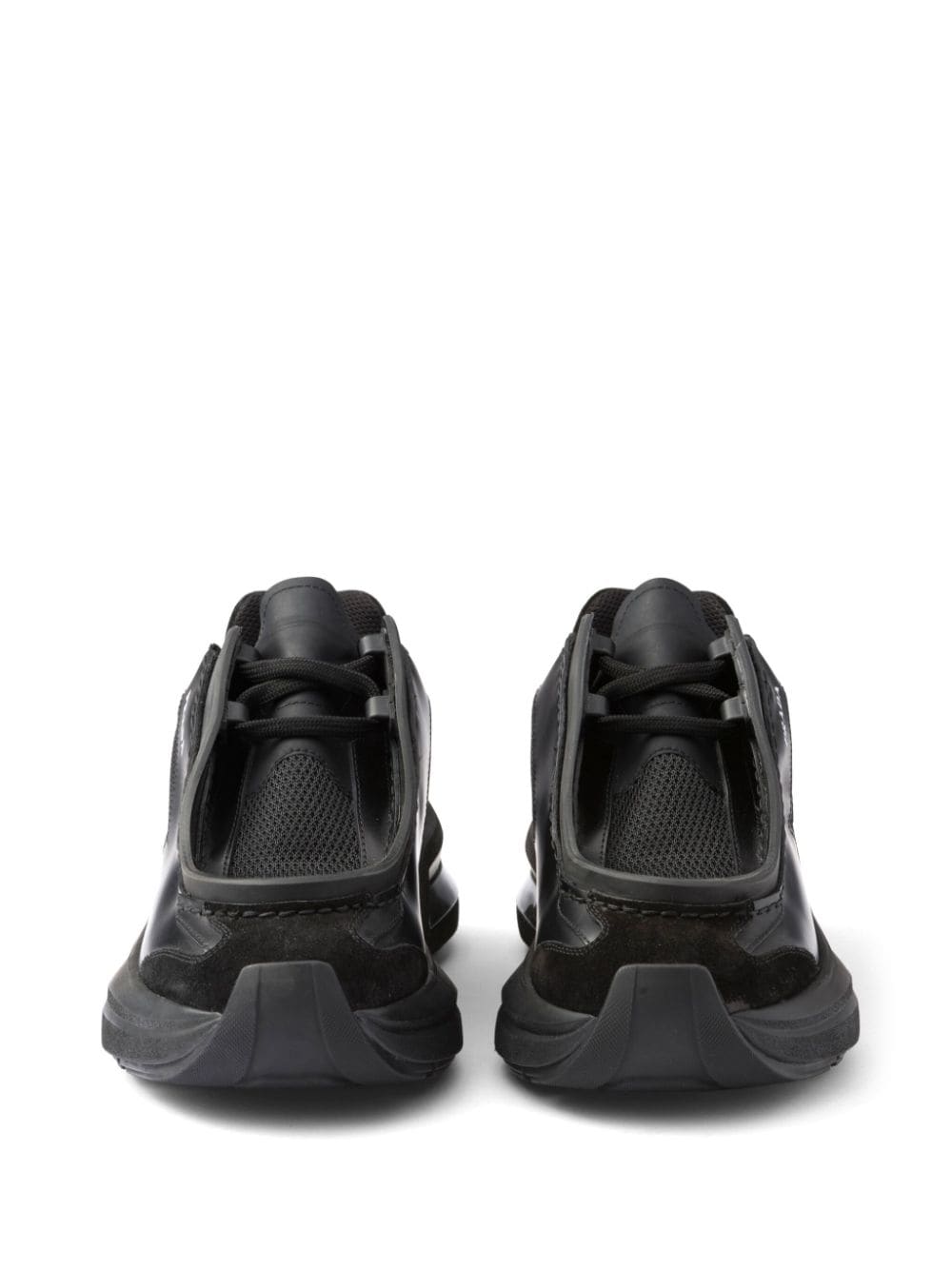 Prada logo print panelled sneakers - Image 4